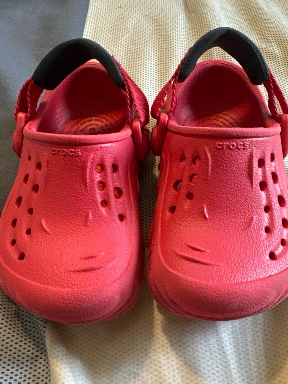 Crocs Echo Clogs Toddlers Sz 6C Varsity Red